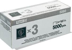 Pack cassettes 3x5000 grapas para grapadora 5080E